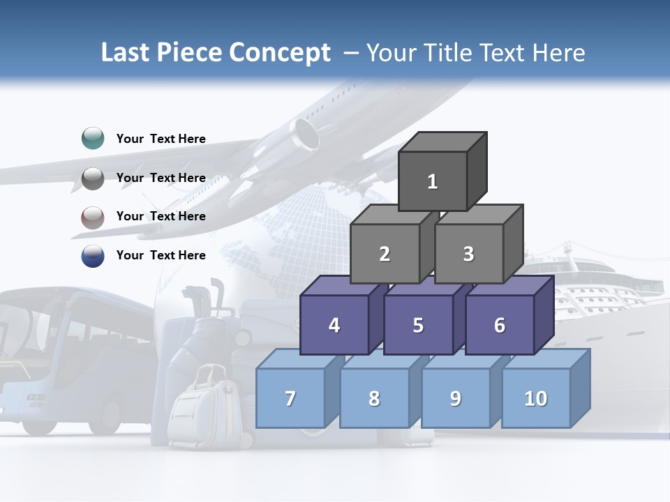 Business Suitcase World Tour PowerPoint Template