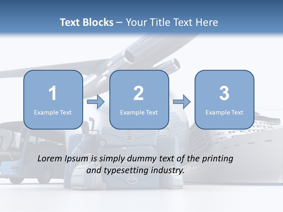 Business Suitcase World Tour PowerPoint Template