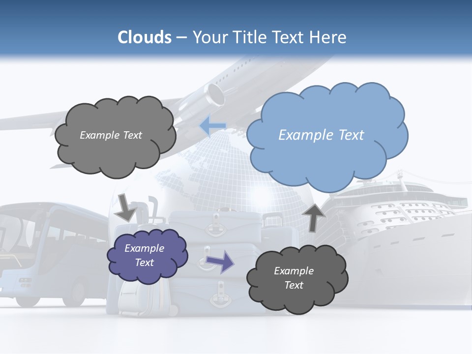Business Suitcase World Tour PowerPoint Template