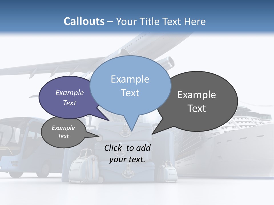 Business Suitcase World Tour PowerPoint Template
