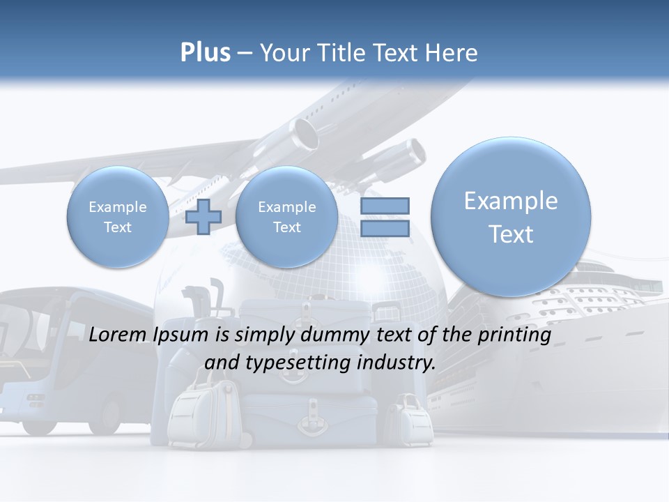 Business Suitcase World Tour PowerPoint Template