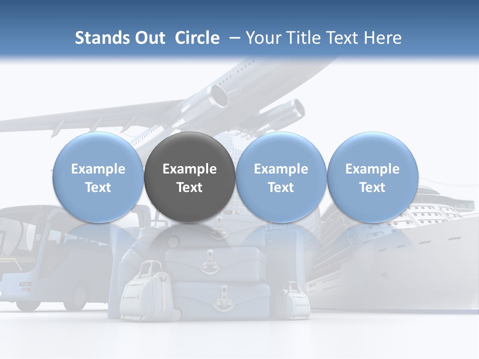 Business Suitcase World Tour PowerPoint Template