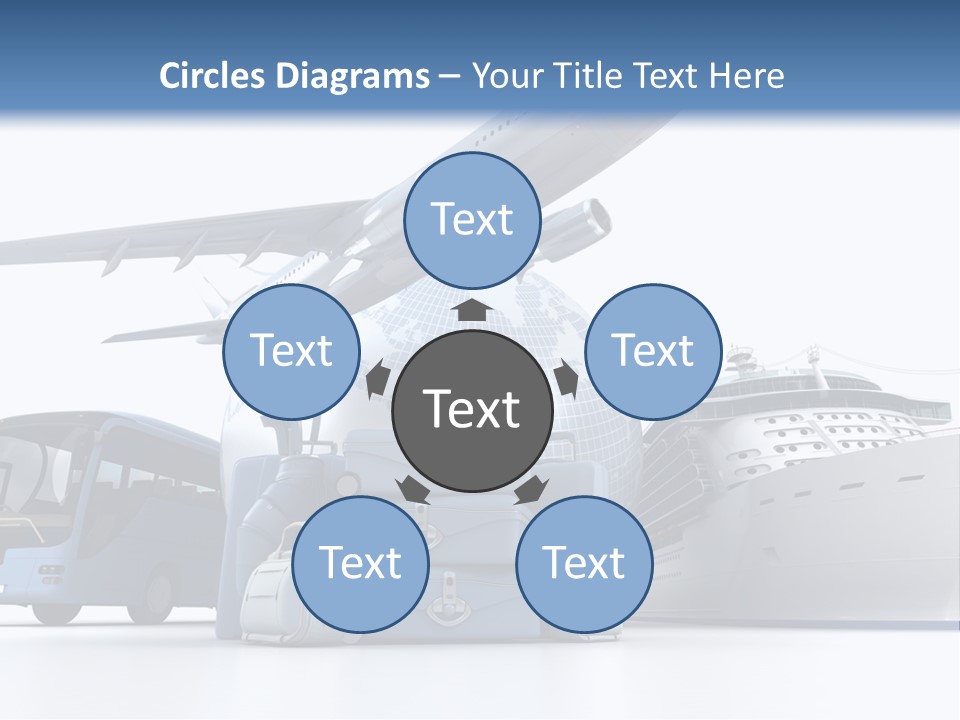Business Suitcase World Tour PowerPoint Template