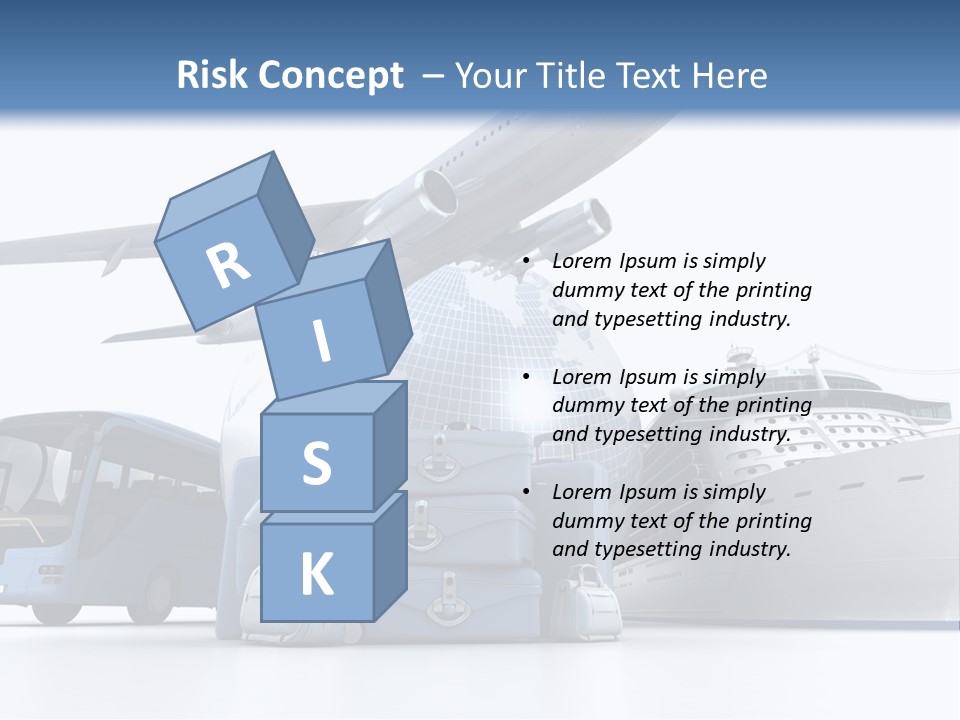 Business Suitcase World Tour PowerPoint Template