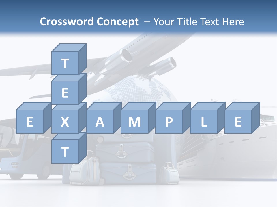 Business Suitcase World Tour PowerPoint Template