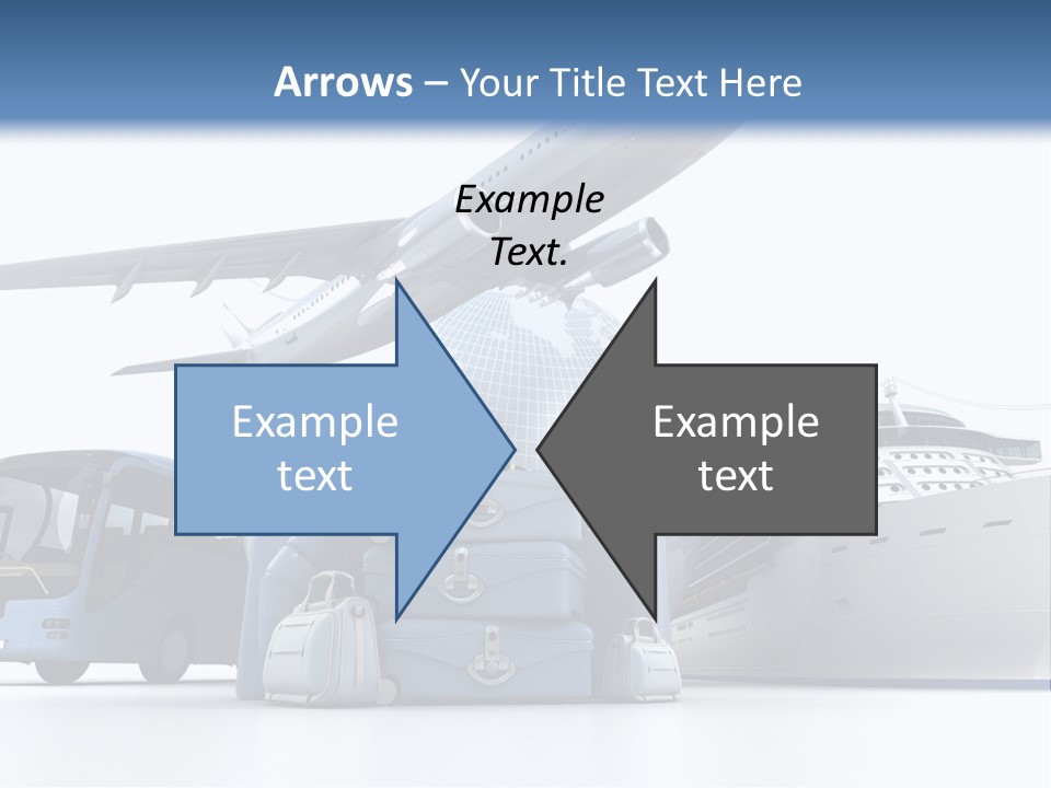 Business Suitcase World Tour PowerPoint Template