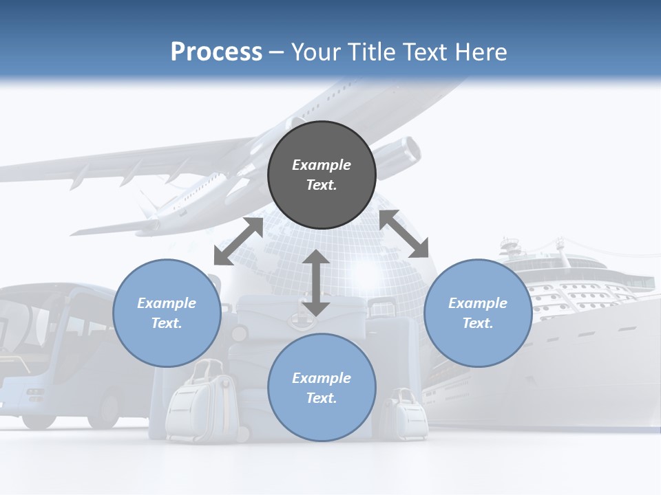 Business Suitcase World Tour PowerPoint Template