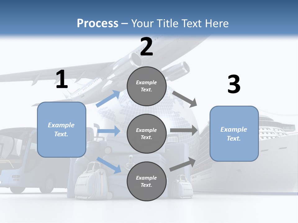 Business Suitcase World Tour PowerPoint Template