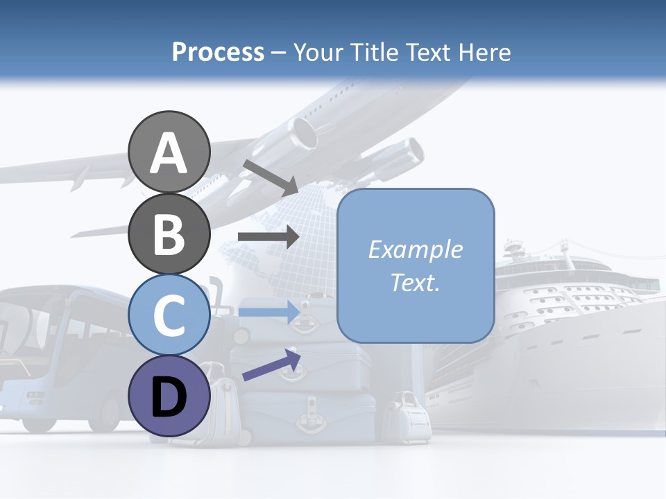 Business Suitcase World Tour PowerPoint Template