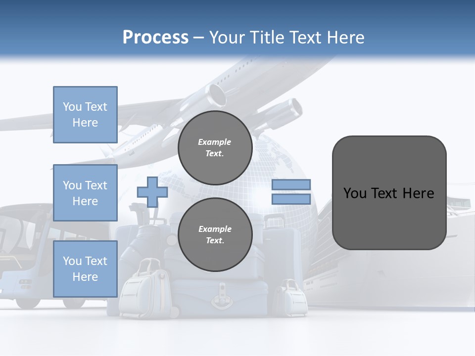 Business Suitcase World Tour PowerPoint Template