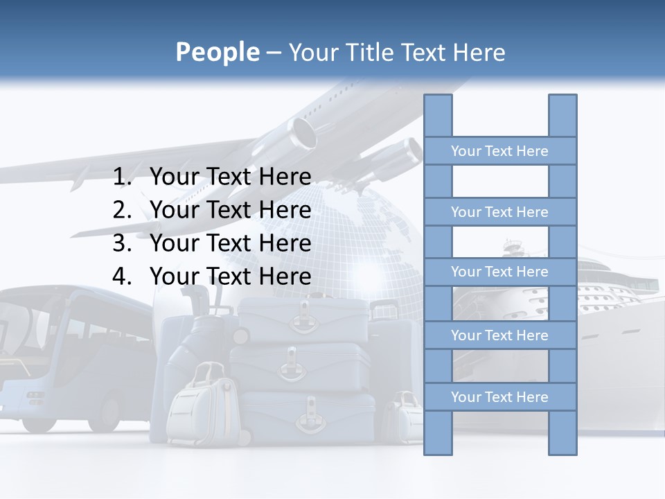 Business Suitcase World Tour PowerPoint Template