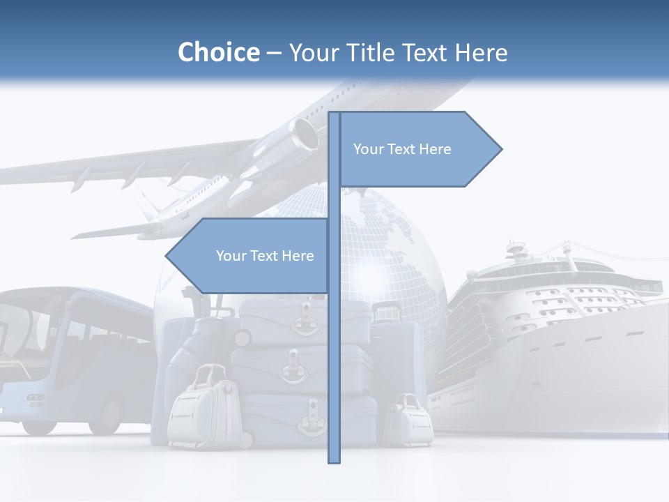 Business Suitcase World Tour PowerPoint Template