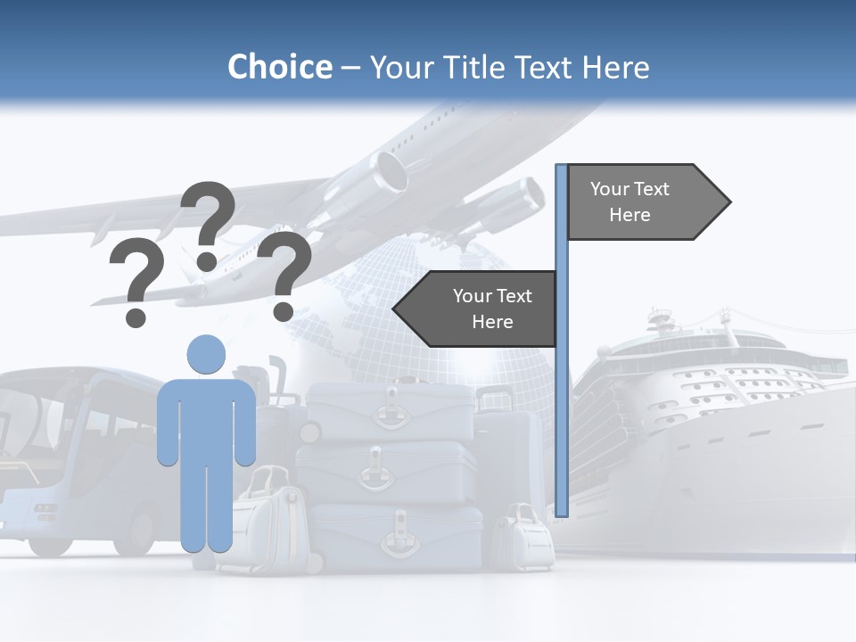 Business Suitcase World Tour PowerPoint Template