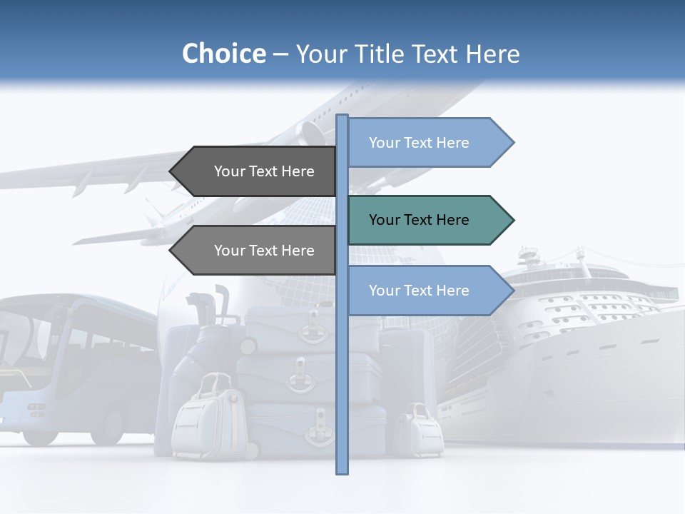 Business Suitcase World Tour PowerPoint Template