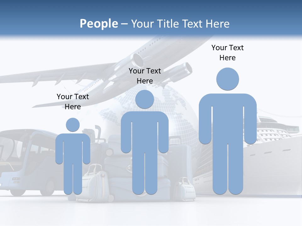 Business Suitcase World Tour PowerPoint Template