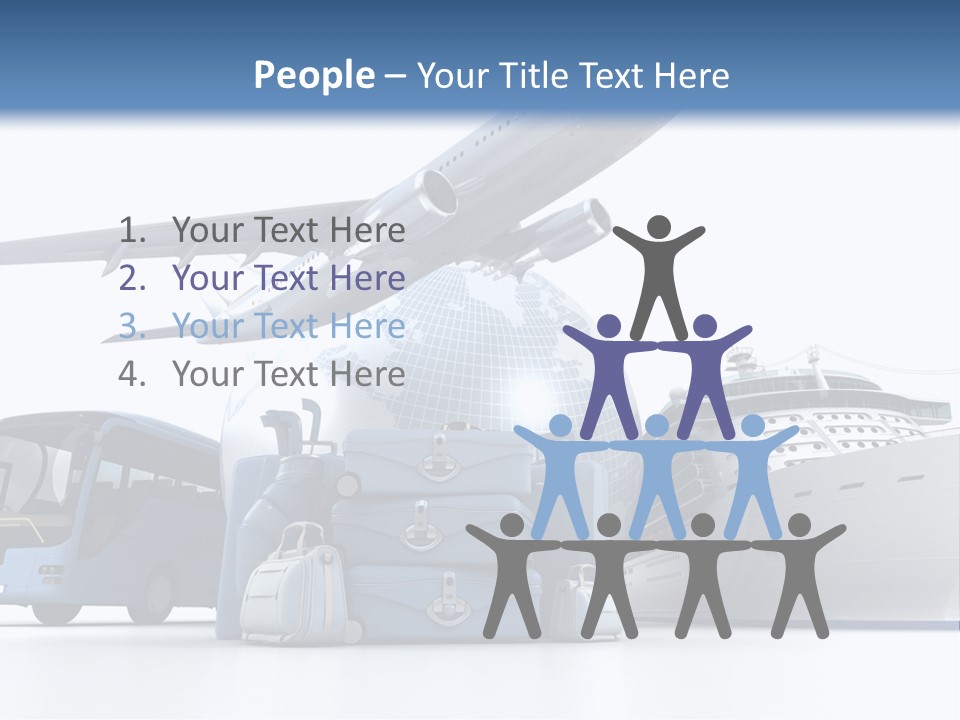 Business Suitcase World Tour PowerPoint Template