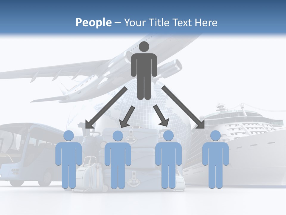 Business Suitcase World Tour PowerPoint Template