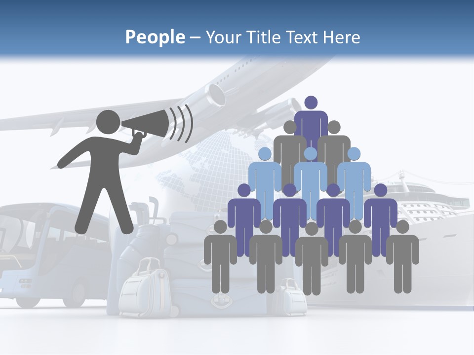 Business Suitcase World Tour PowerPoint Template