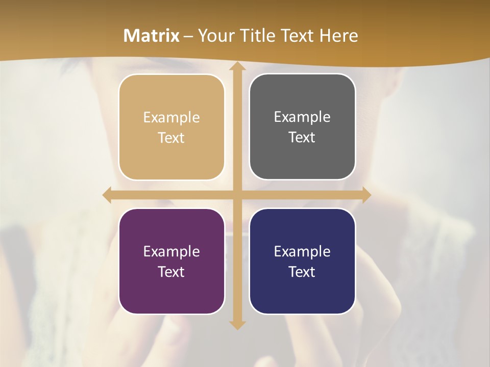 Girl Aroma Happy PowerPoint Template