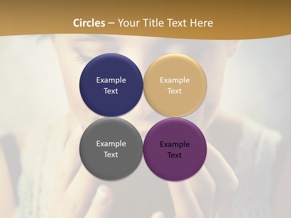 Girl Aroma Happy PowerPoint Template