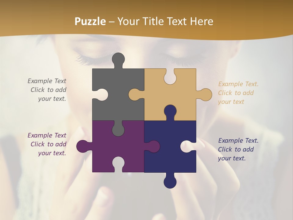 Girl Aroma Happy PowerPoint Template