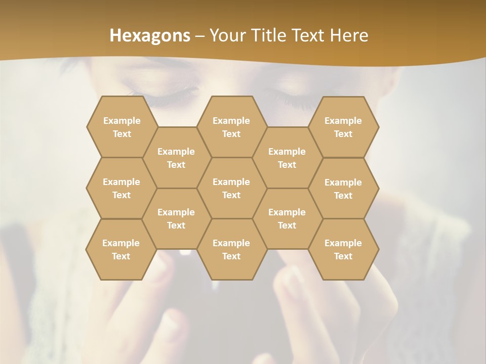 Girl Aroma Happy PowerPoint Template