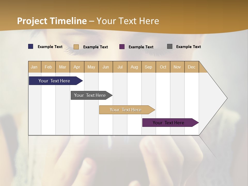 Girl Aroma Happy PowerPoint Template