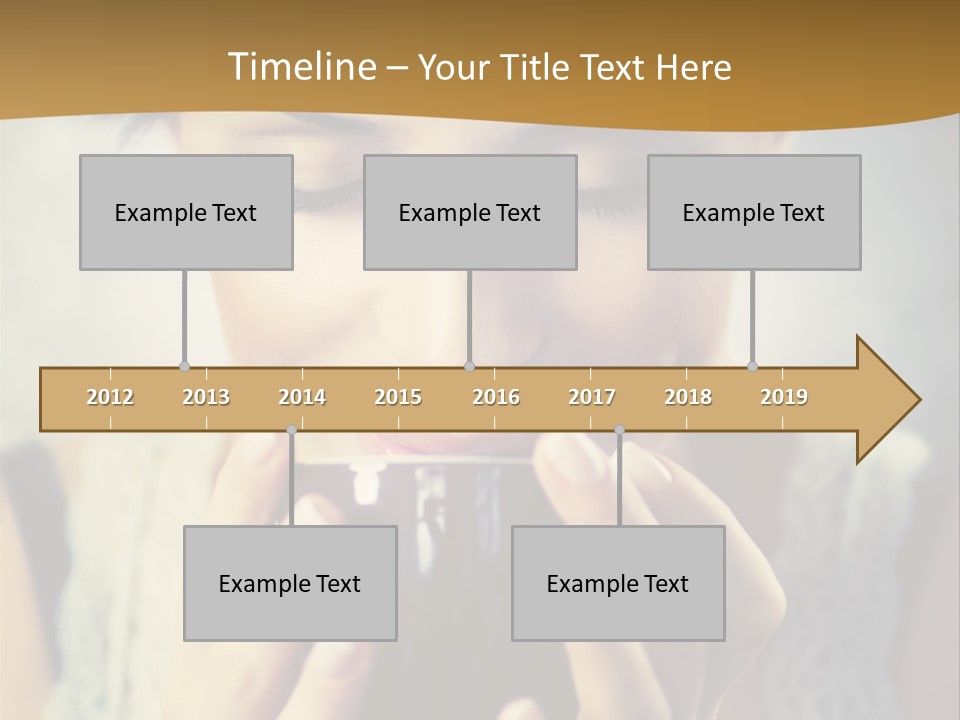 Girl Aroma Happy PowerPoint Template