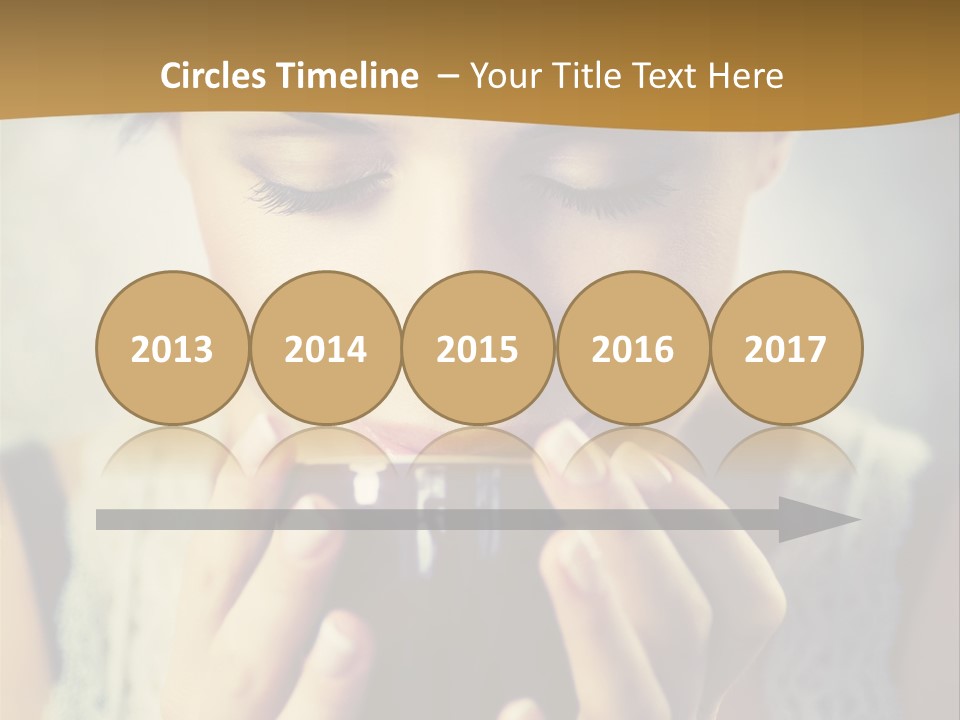 Girl Aroma Happy PowerPoint Template