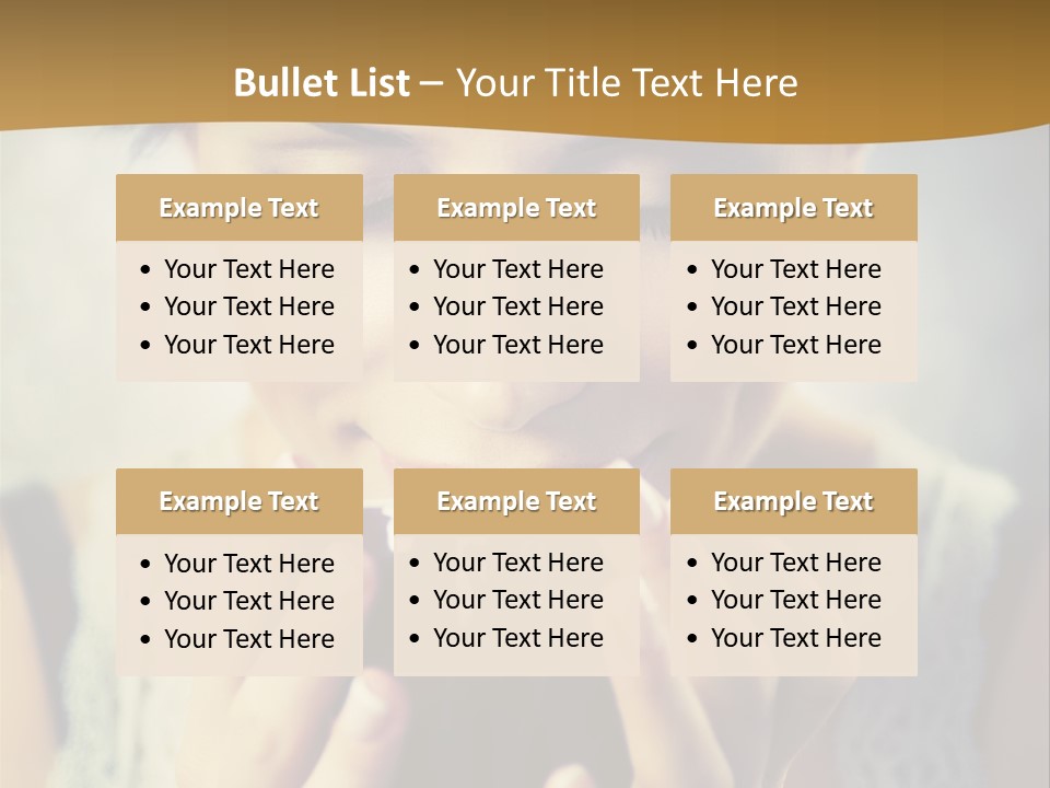 Girl Aroma Happy PowerPoint Template