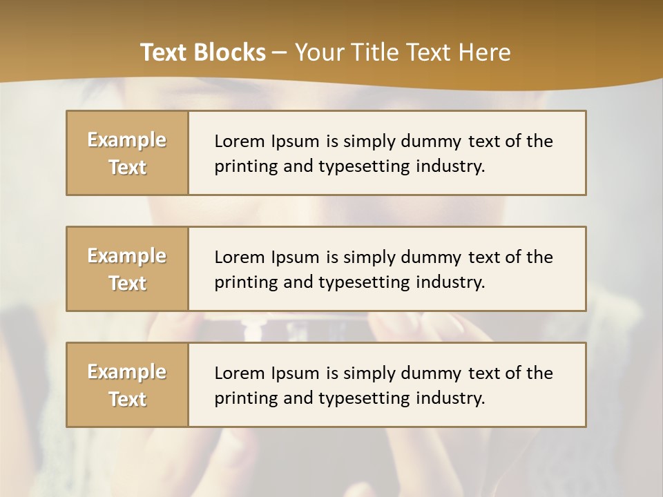 Girl Aroma Happy PowerPoint Template