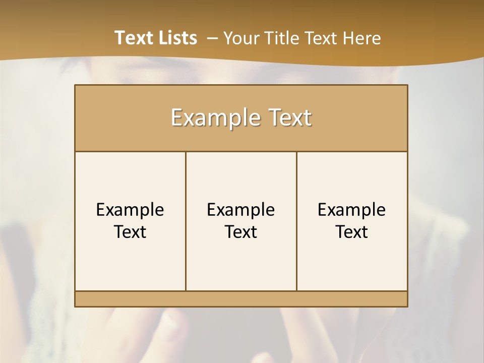 Girl Aroma Happy PowerPoint Template