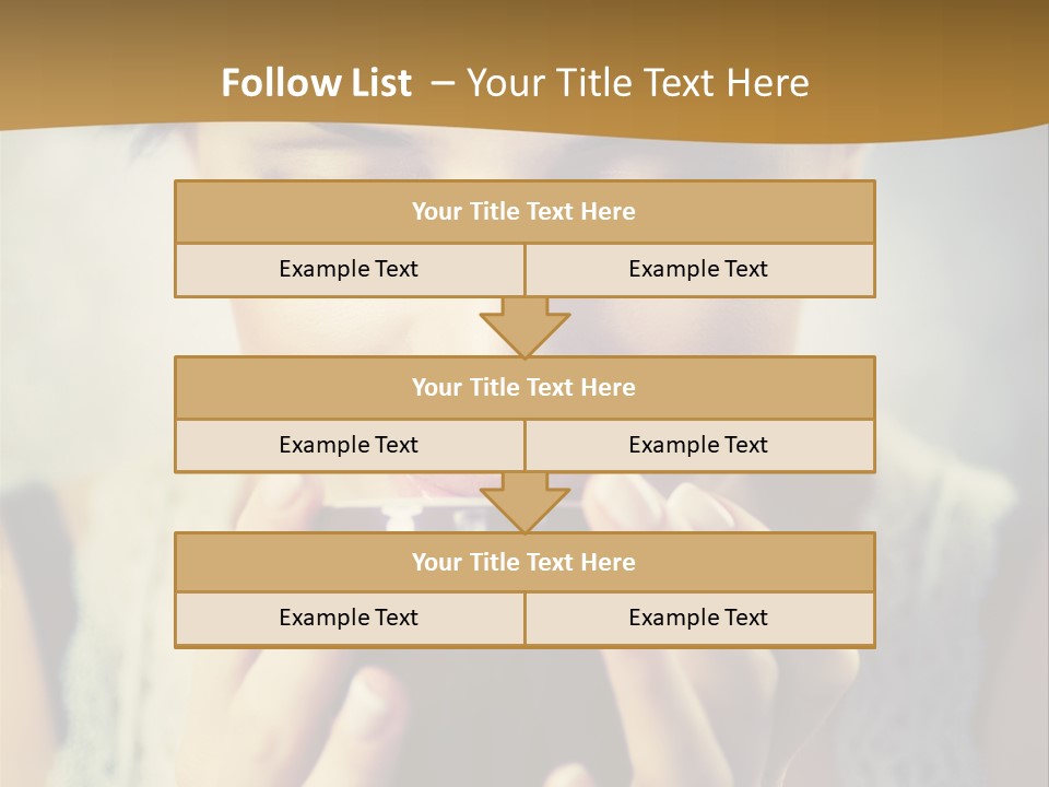 Girl Aroma Happy PowerPoint Template