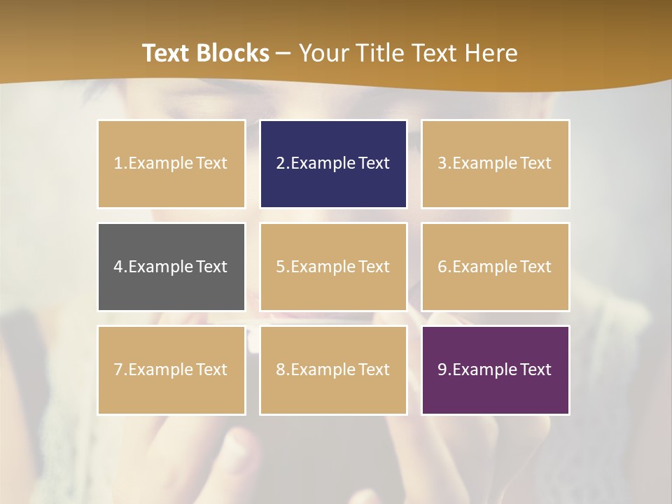 Girl Aroma Happy PowerPoint Template