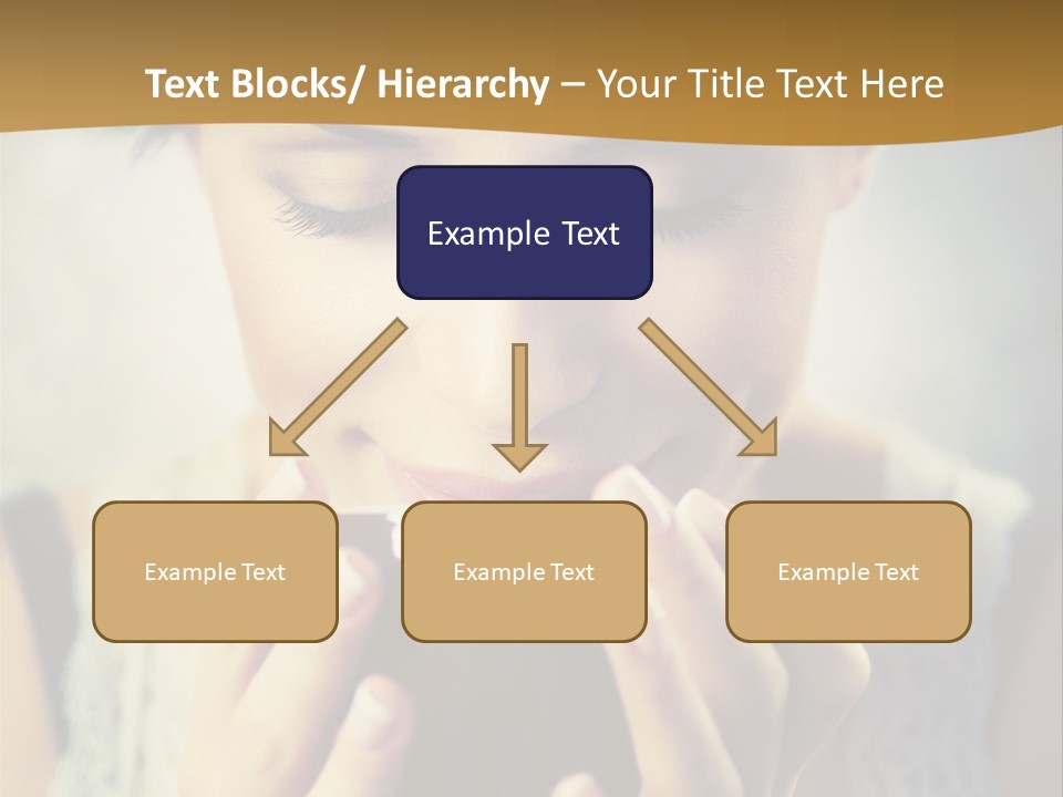 Girl Aroma Happy PowerPoint Template