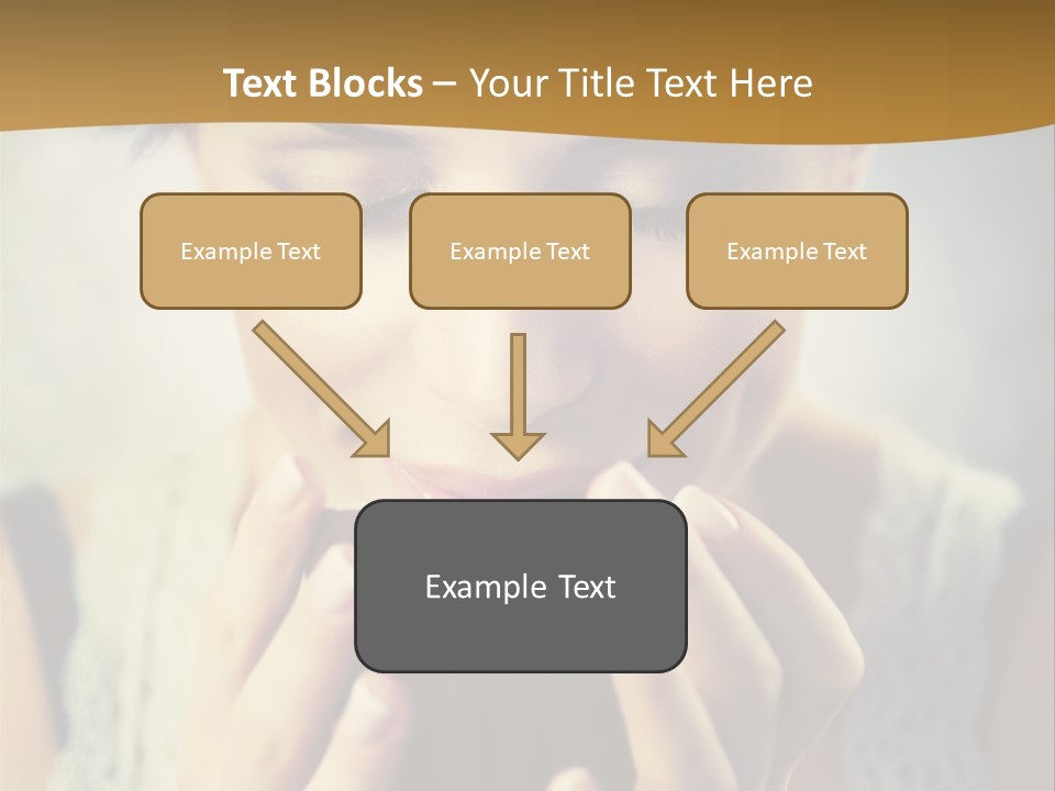 Girl Aroma Happy PowerPoint Template