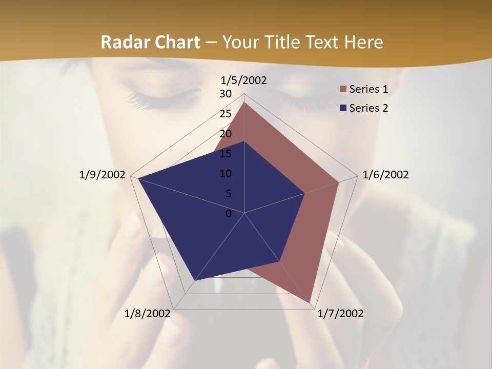 Girl Aroma Happy PowerPoint Template