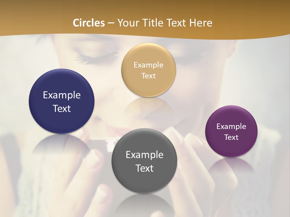 Girl Aroma Happy PowerPoint Template