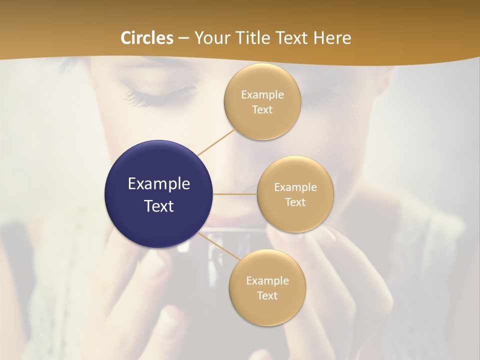 Girl Aroma Happy PowerPoint Template