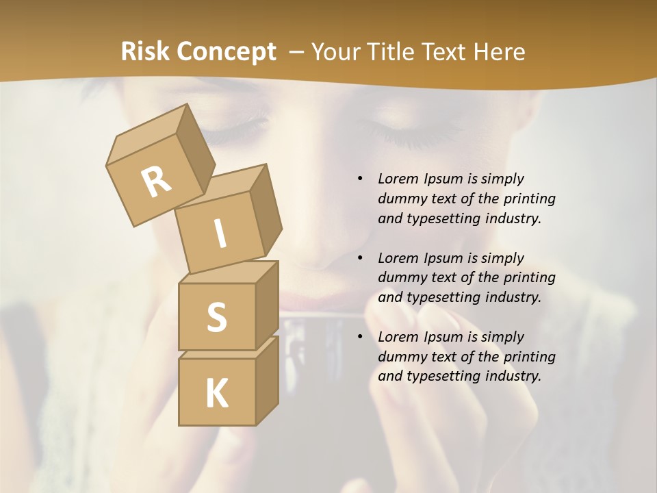 Girl Aroma Happy PowerPoint Template