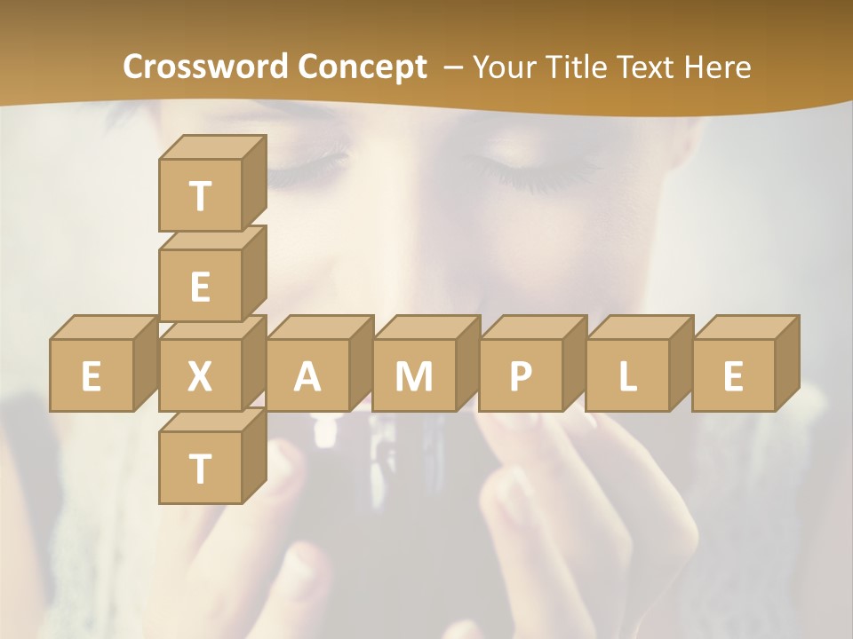 Girl Aroma Happy PowerPoint Template