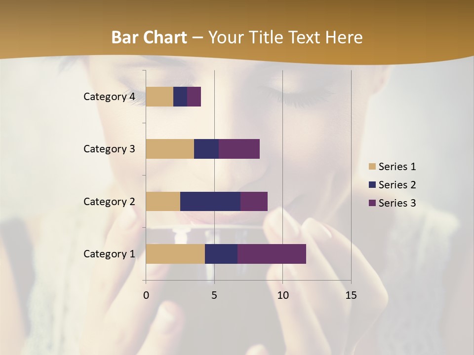 Girl Aroma Happy PowerPoint Template