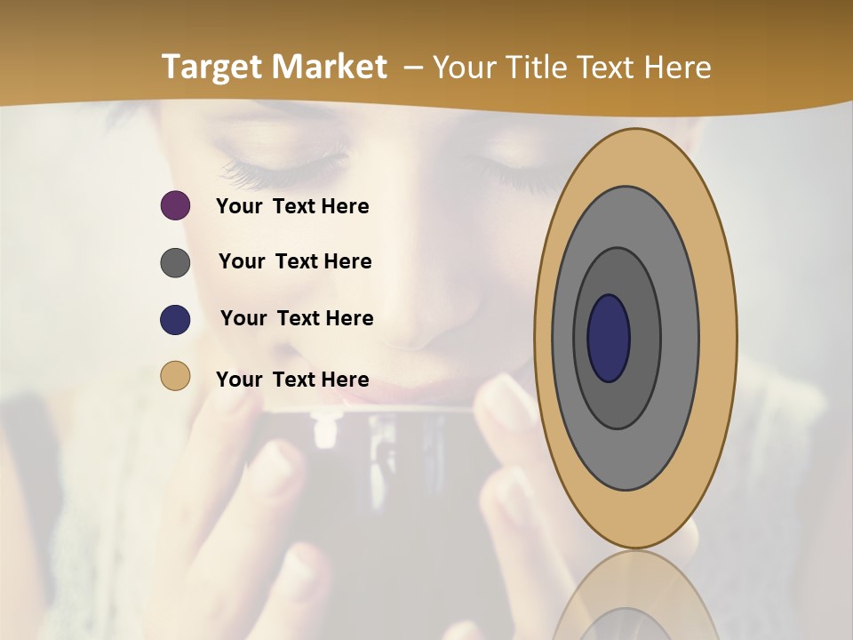 Girl Aroma Happy PowerPoint Template