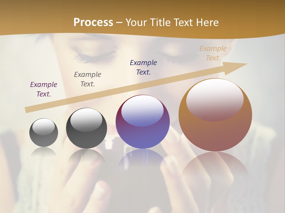 Girl Aroma Happy PowerPoint Template