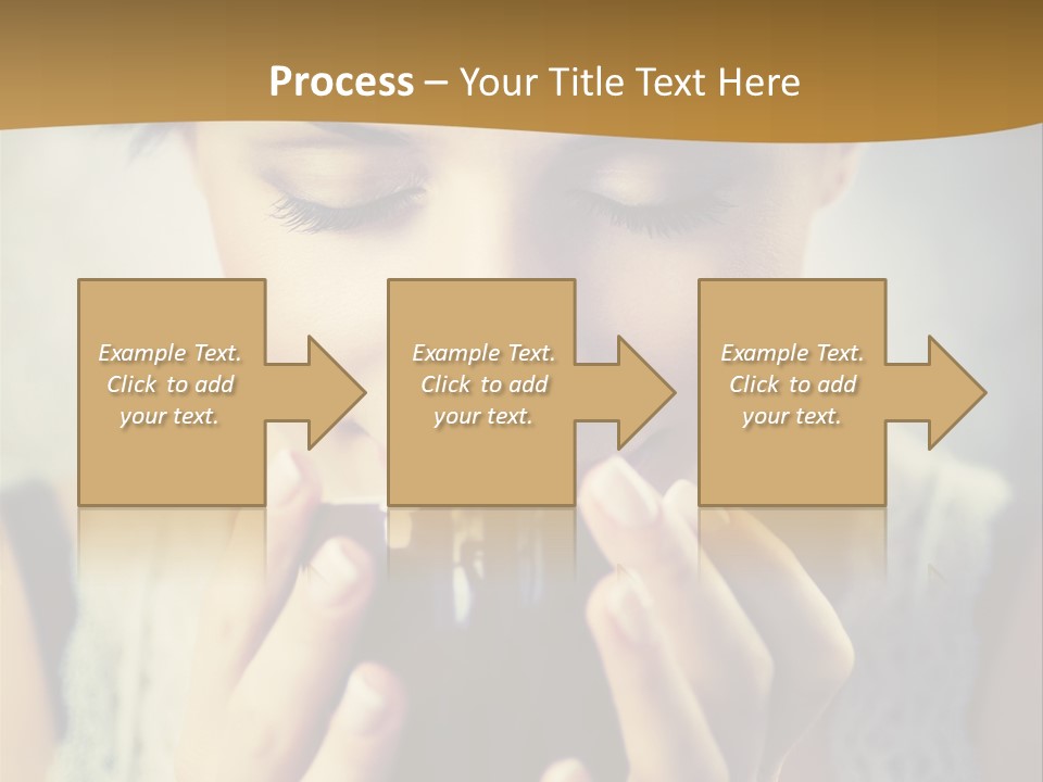 Girl Aroma Happy PowerPoint Template