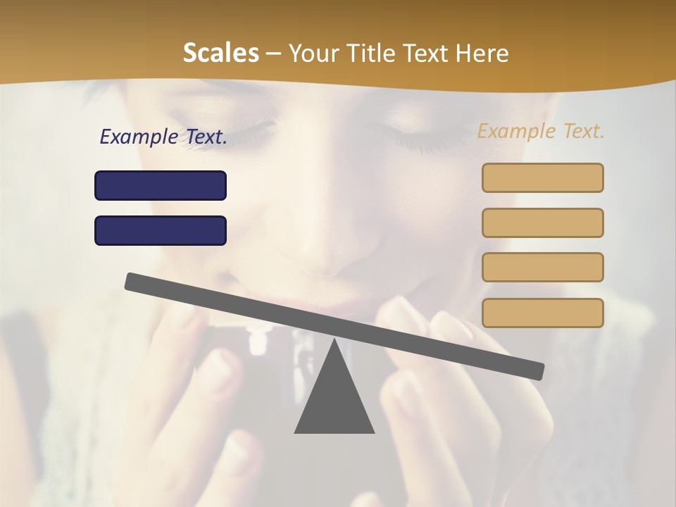 Girl Aroma Happy PowerPoint Template