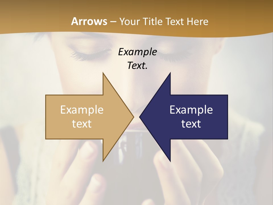 Girl Aroma Happy PowerPoint Template