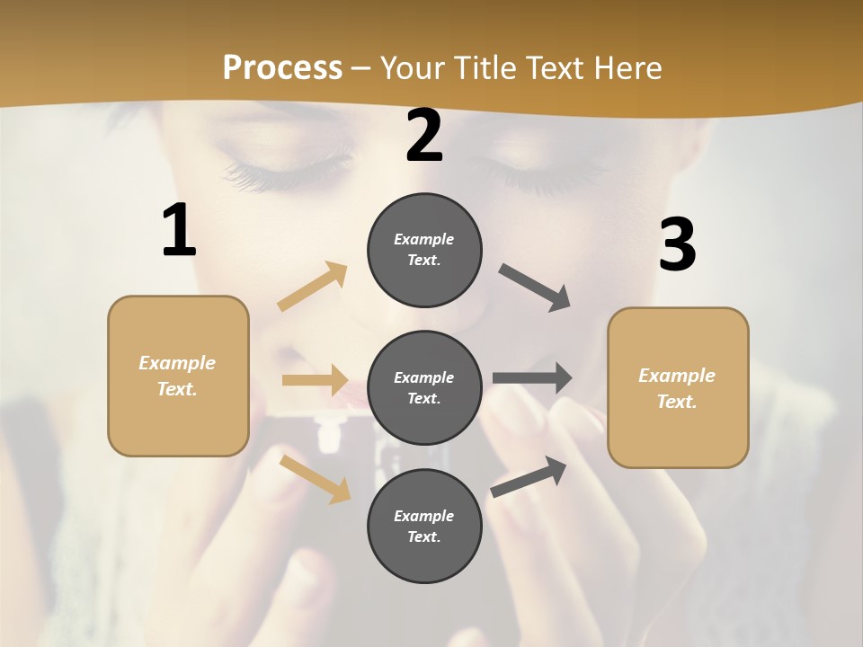 Girl Aroma Happy PowerPoint Template