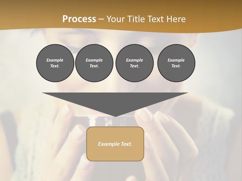 Girl Aroma Happy PowerPoint Template