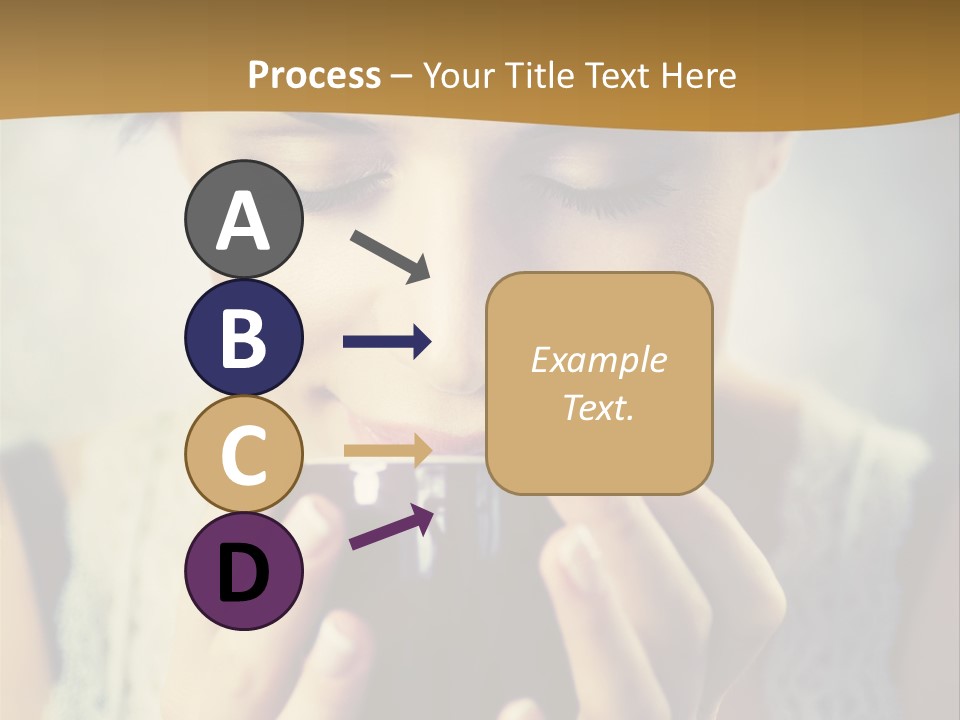 Girl Aroma Happy PowerPoint Template